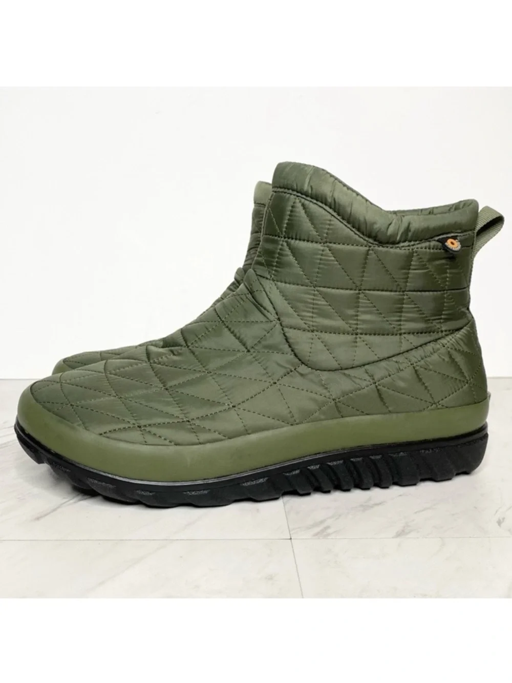 Bogs Snowday II Short Green Puffer Boot 10